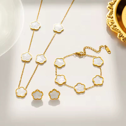 Cartine® Cleef Halskette + Ohrringe